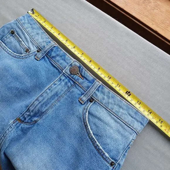 UO BDG Notched Denim Mini Skirt S-P jeans cutoffs frayed light wash notched - Picture 9 of 11